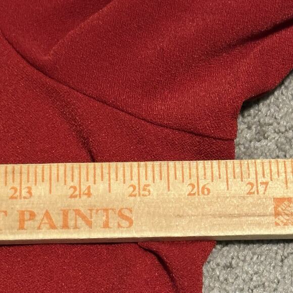 Susan Graver Passport Women 2X Cardigan Open Front 3/4 Sleeve Stretch Red - Picture 6 of 7